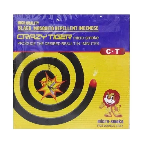 Crazy Tiger Micro-Smoke Black Mosquito Repellent Incense