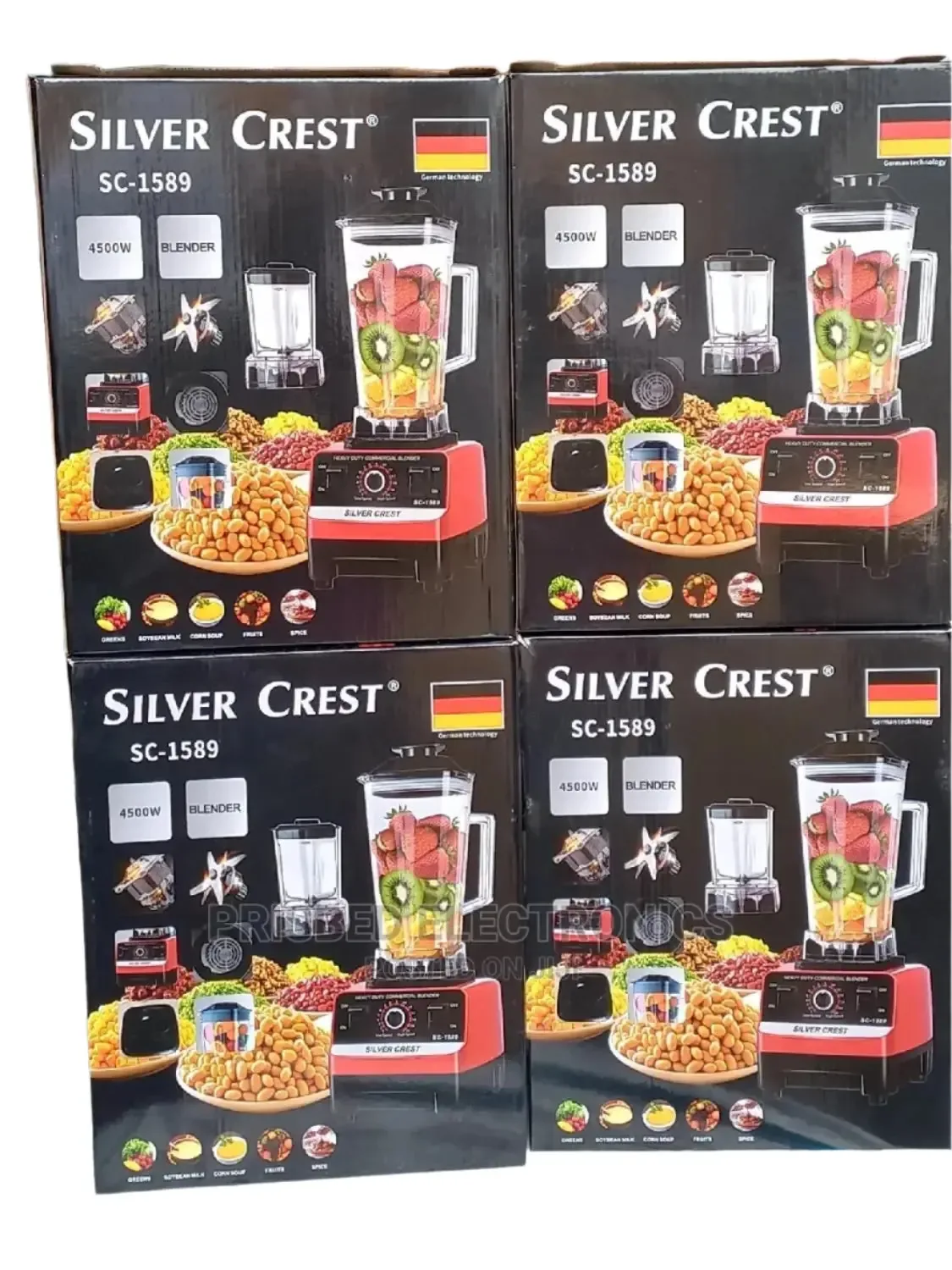 Silver Crest Multifunction Blender Robots Strong electric motor  Capacity:4500W Capacity (kg): 2.5L