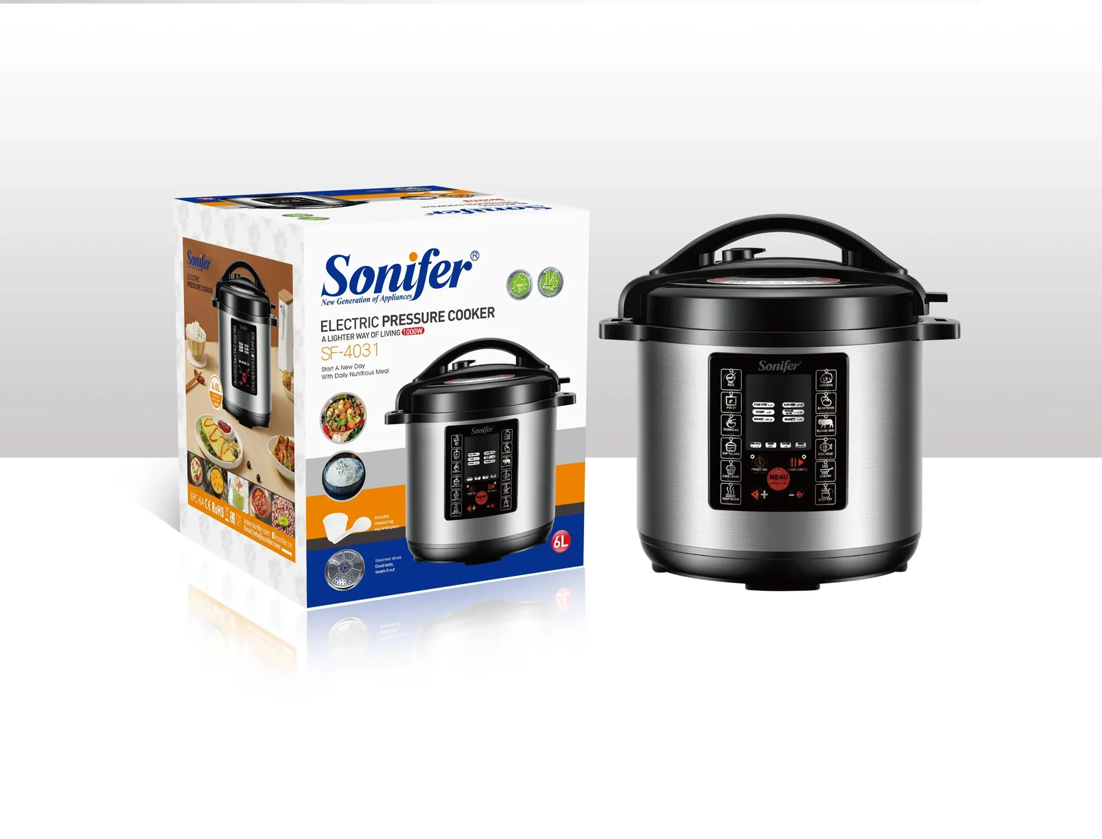 Sonifer Electric Pressure Cooker SF-4031 - 6L 1000W