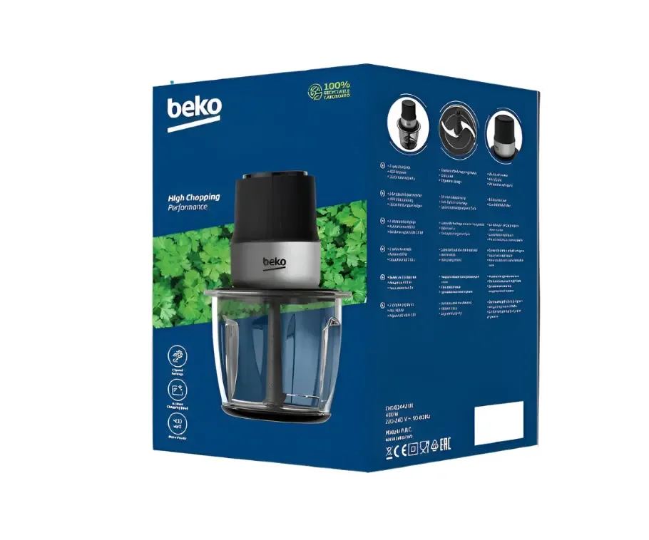 Beko CHG81442BX Electric Food Chopper