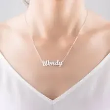 Silver Custom Name Neckless