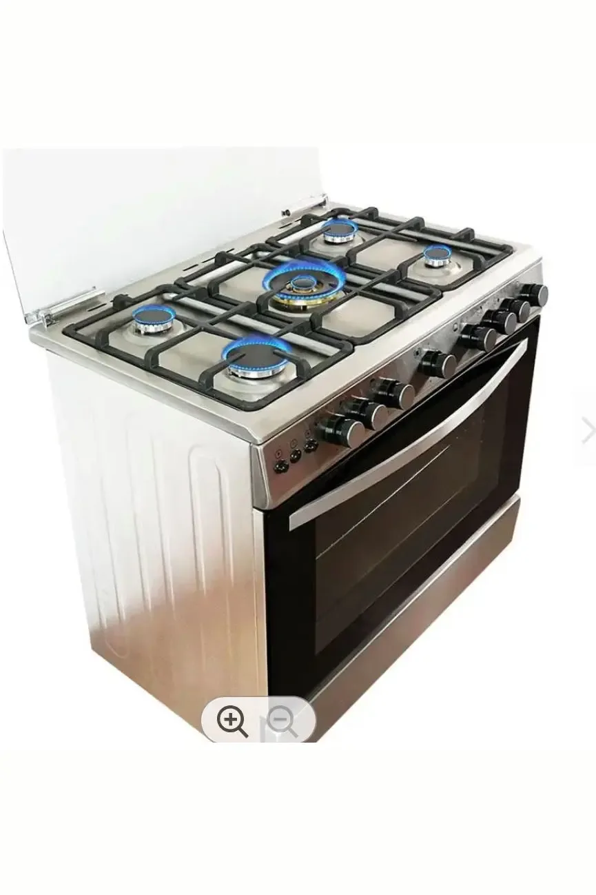 Florisa Cooker 5 Gas, 90CM, Gas Oven - Silver
