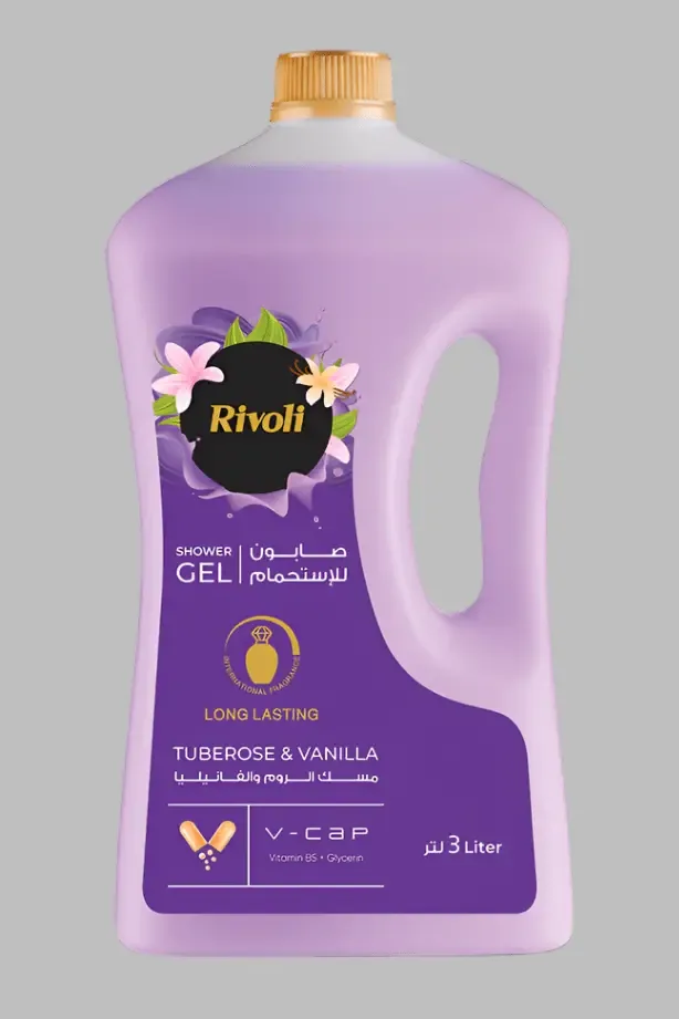 Rivoli Shower Gel Tuberose and Vanilla Perfume  3L
