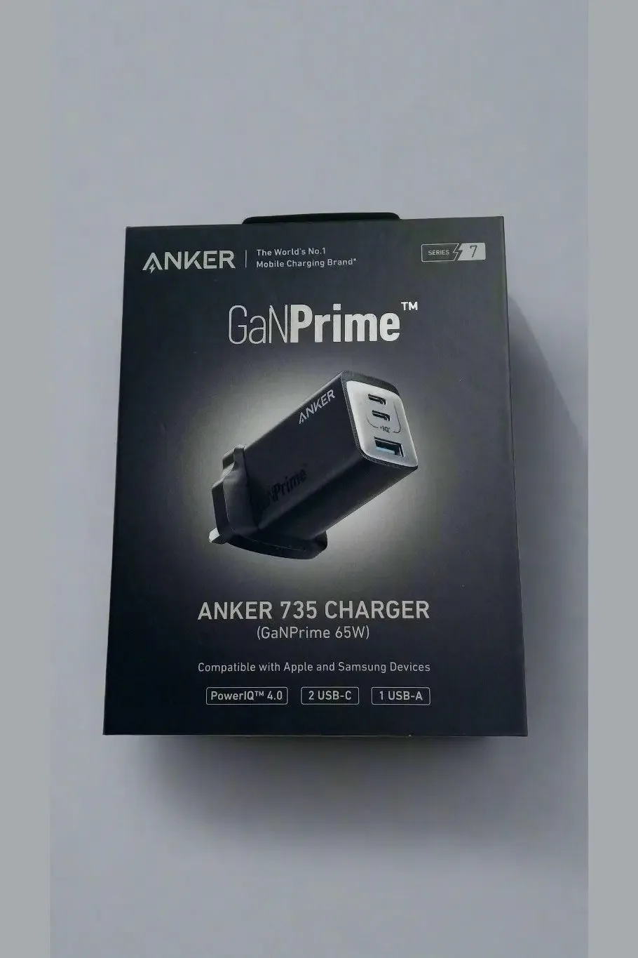 Anker GaNPrime 735 Charger (65W) – Fast & Reliable Charging for Apple & Samsung Devices