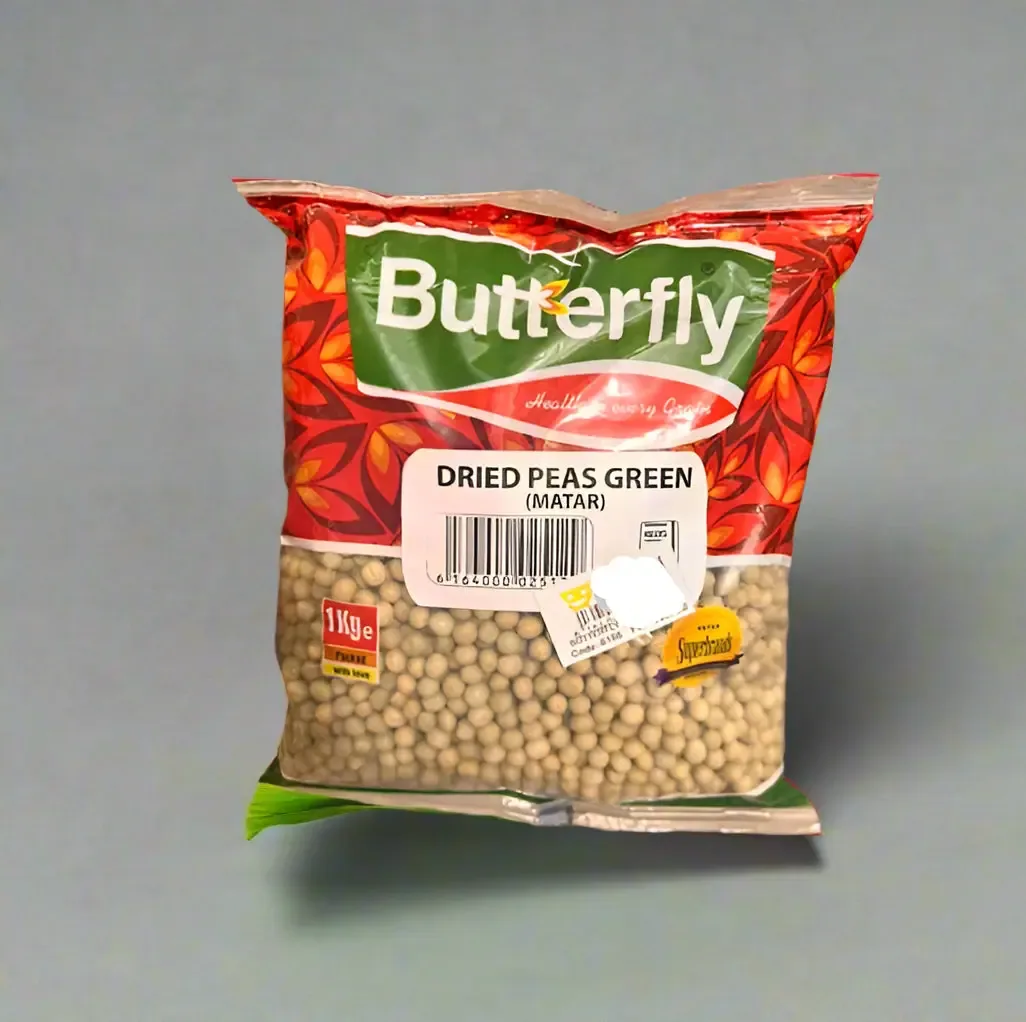 Butterfly Dried Peas Green  Matar 1kg
