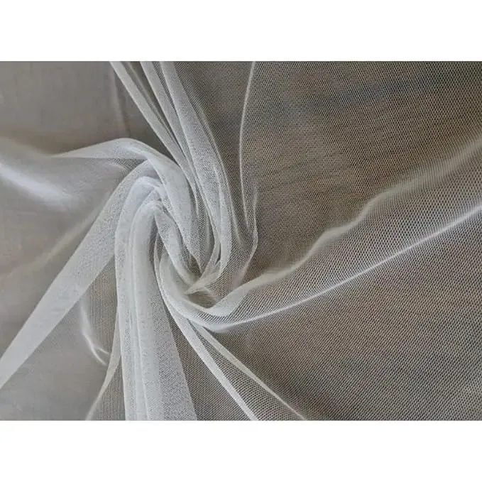 White BK Mart Women's Net Fabric Cloth Net for Decoration and Craft /Meter