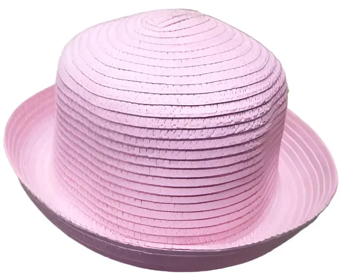 Straw Boater Hat/Pink