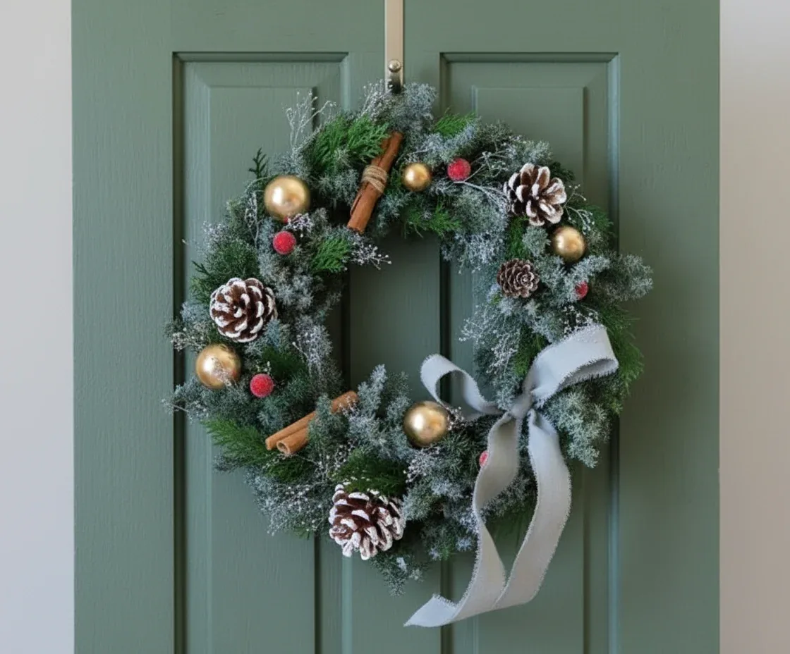 Christmas Classic Wreath elegance to any doorway or wall