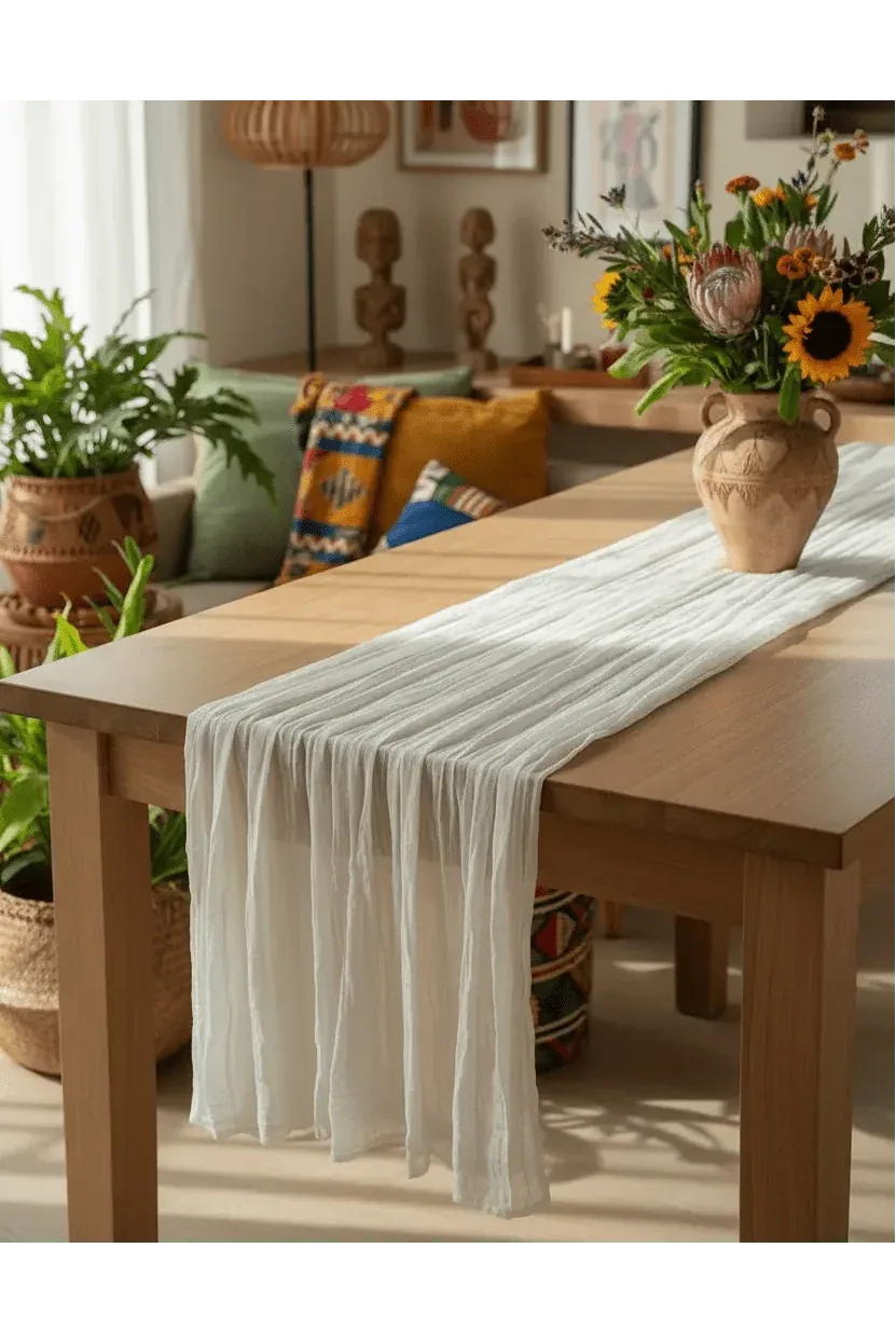 White Table Runner