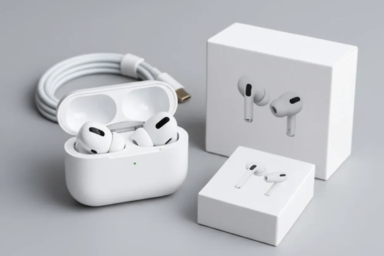 AirPods Pro style wireless earbuds