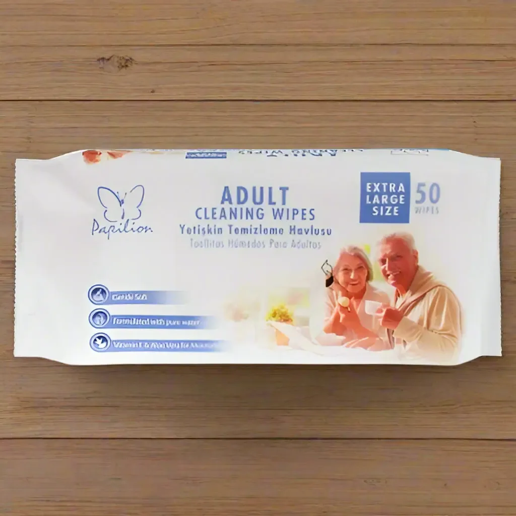 Papilion Adult Cleansing Wipes 50pcs