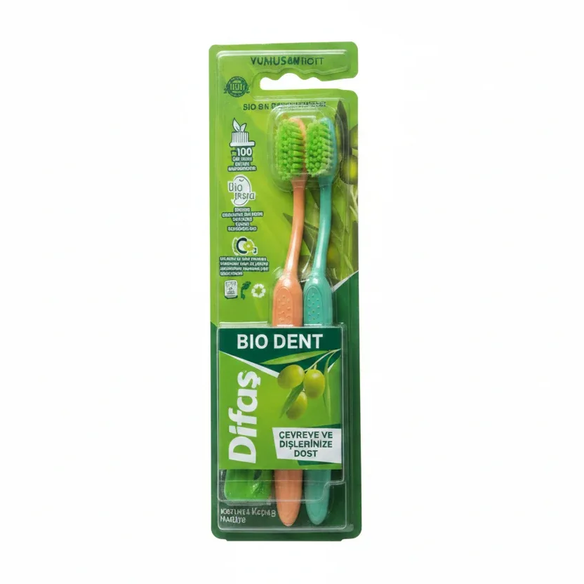 Difaş Bio Dent Eco-Friendly Toothbrushes (2-Pack)