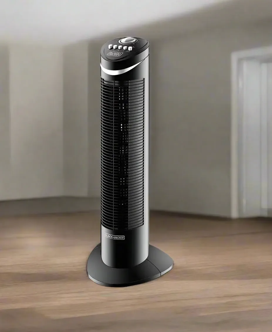 Black+Decker Tower Fan With Timer 50watt Tropical Motor