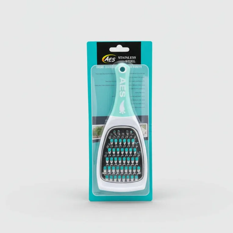 AES Stainless Steel Food Grater – Turquoise Handle