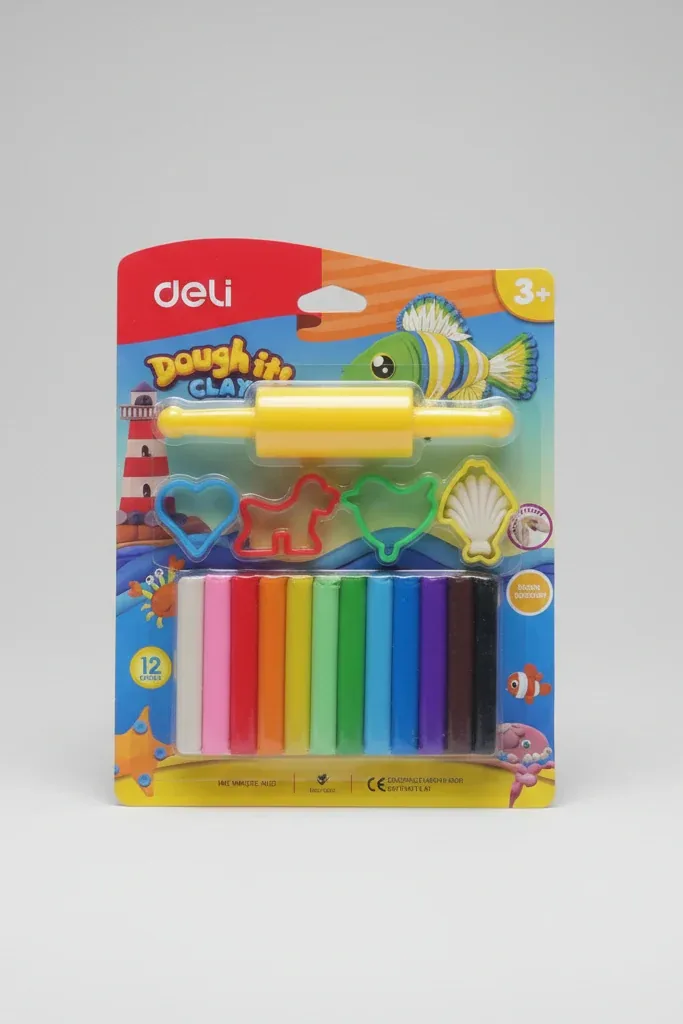 Deli Modeling Clay Set (12 Colors)