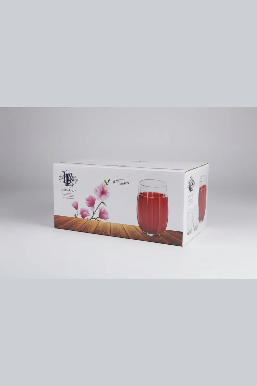 LAV Sude Tumbler Drinking Glasses – Set of 6pcs