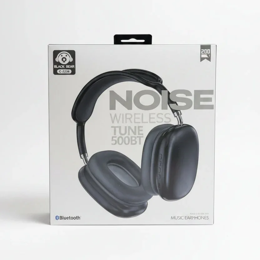 Black Bear Noise Wireless Tune 500BT Headphones