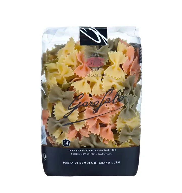 Garofalo Farfalle Tricolore Italian Dried Pasta, with Spinach and Tomato, 500g