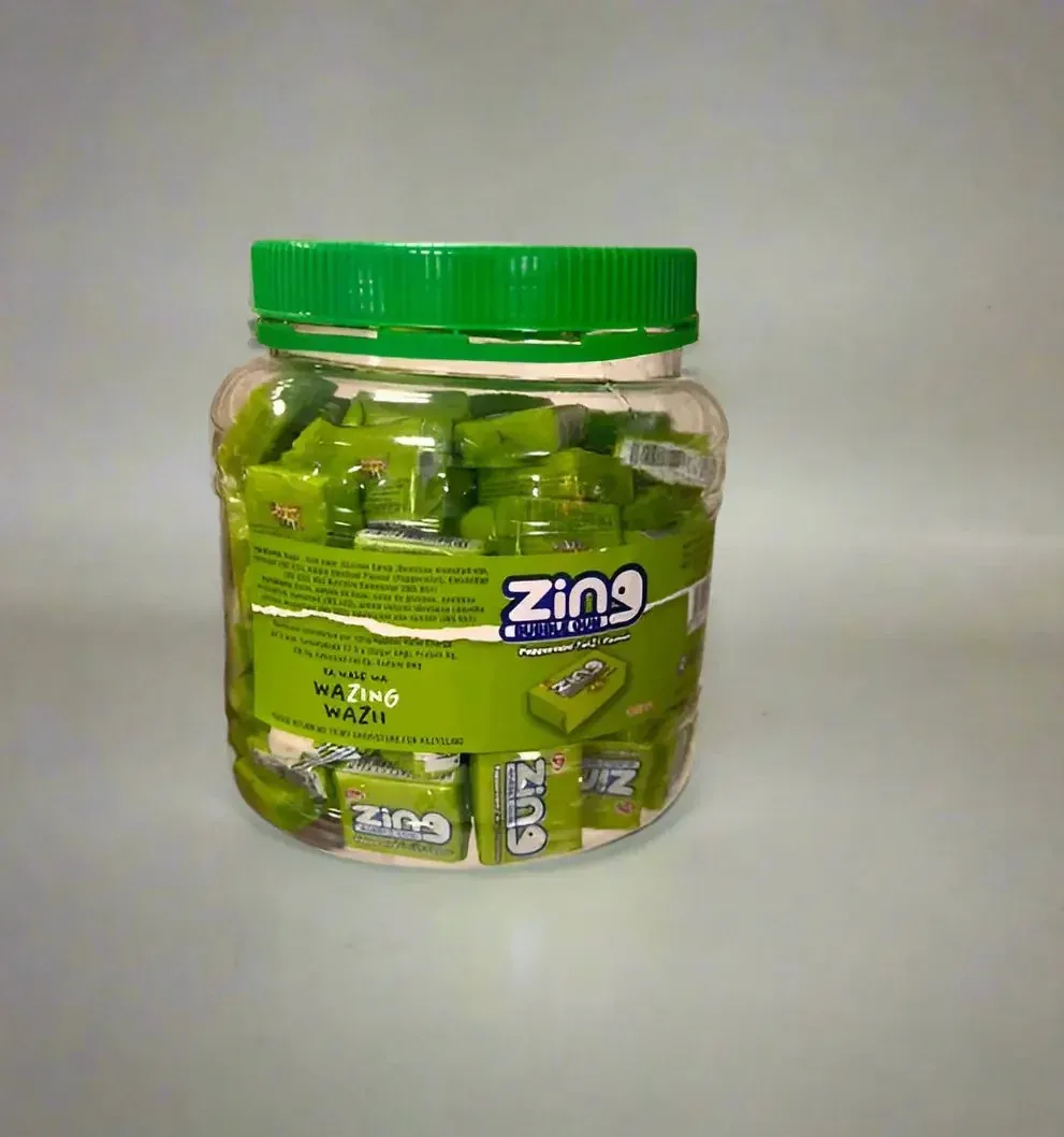 Zing Chewing Gum Jar – Peppermint Twist Flavor 100pcs