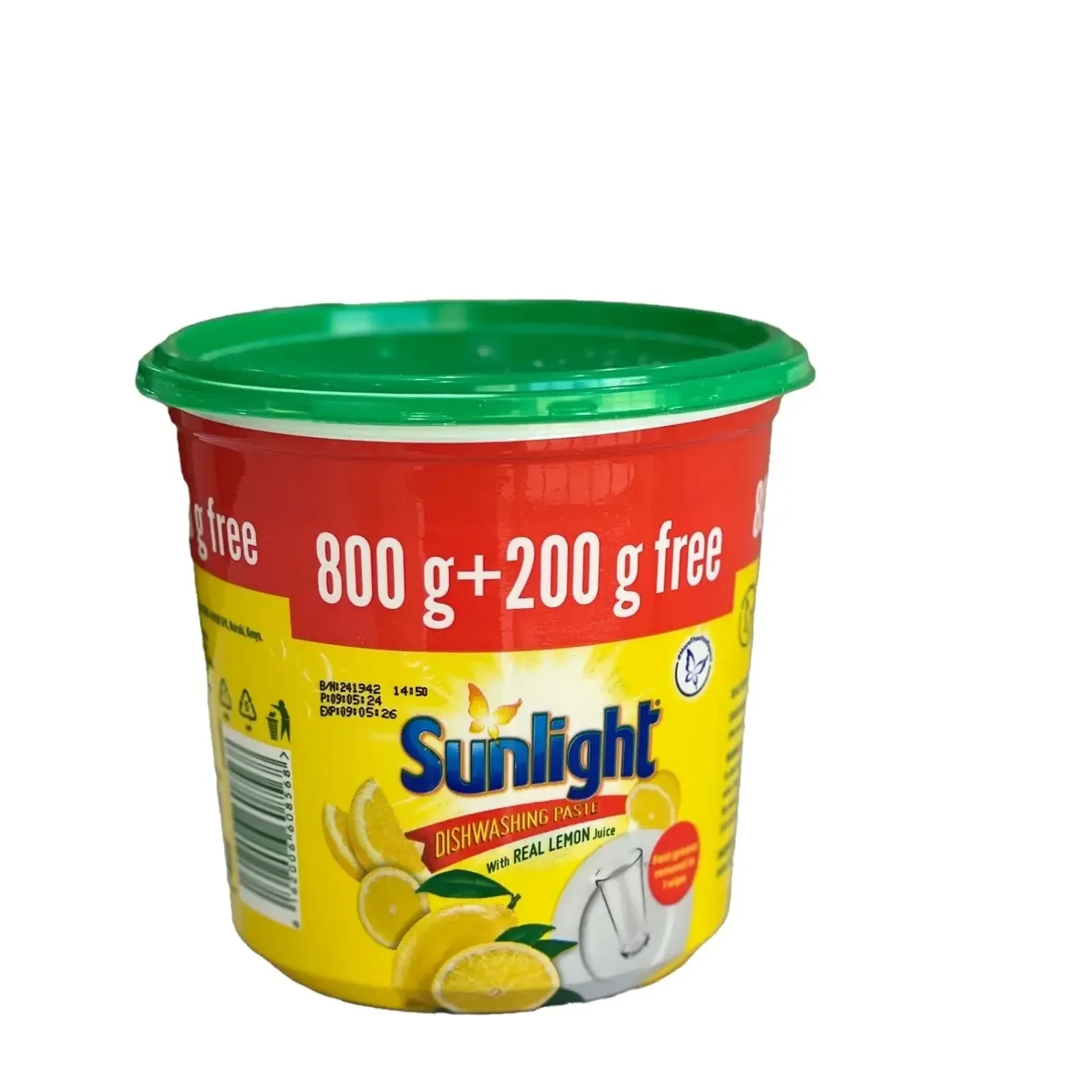 Sunlight Dishwashing Paste with Real Lemon 1KG