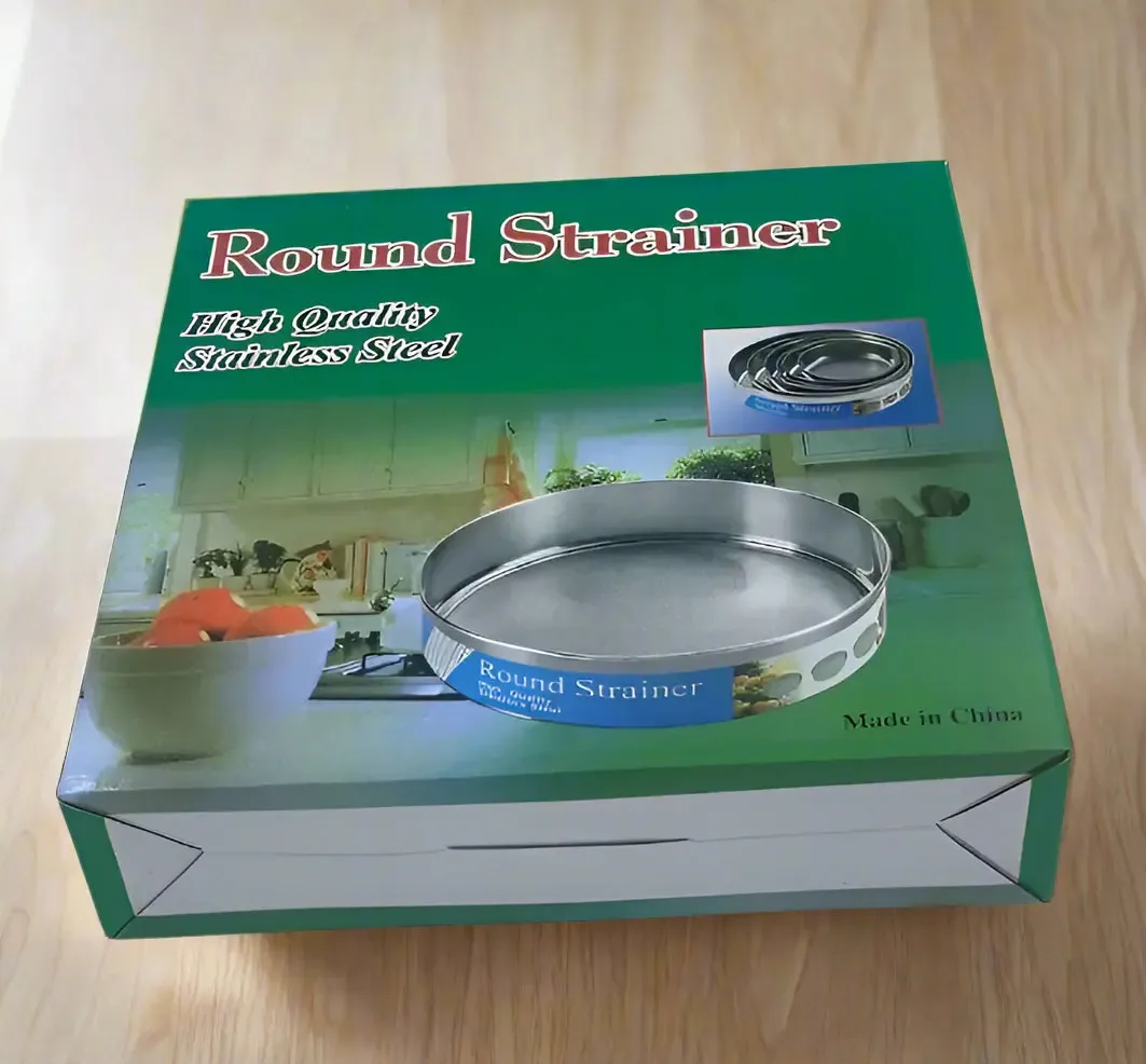 JIA LONG Round Strainer  Stainless Steel Flour Filter 6pcs