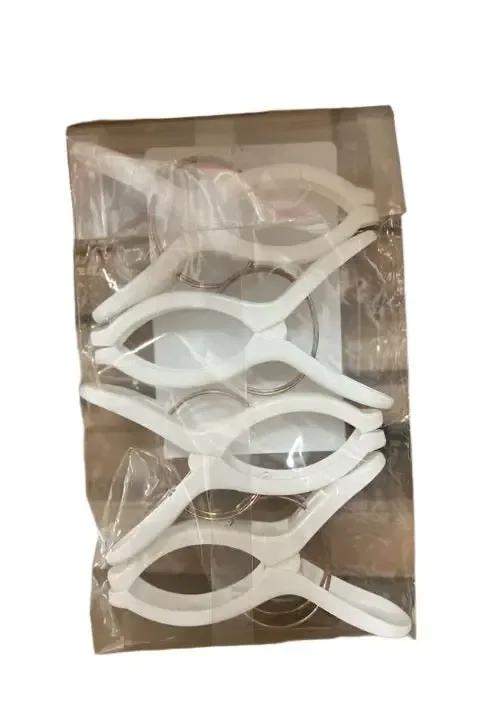 Clip or Clothes Peg Plastic White Hangers