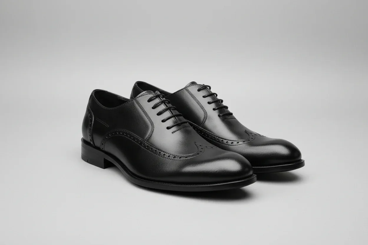 Men's Black Wingtip Brogues Shoes size 40-45