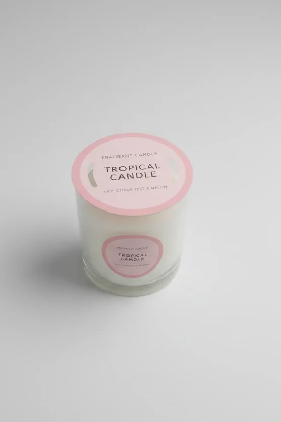 Tropical Fragrant Candle (Lily, Citrus Zest & Melon)