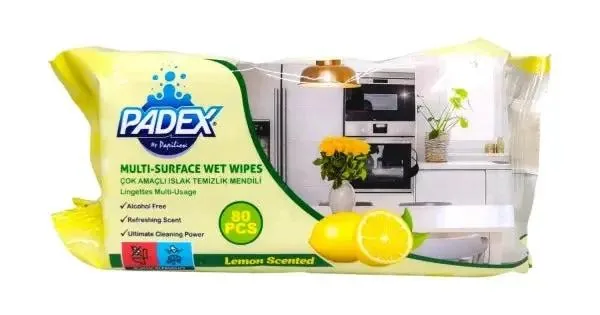 Padex Multi-Surface Wet Wipes 80pcs
