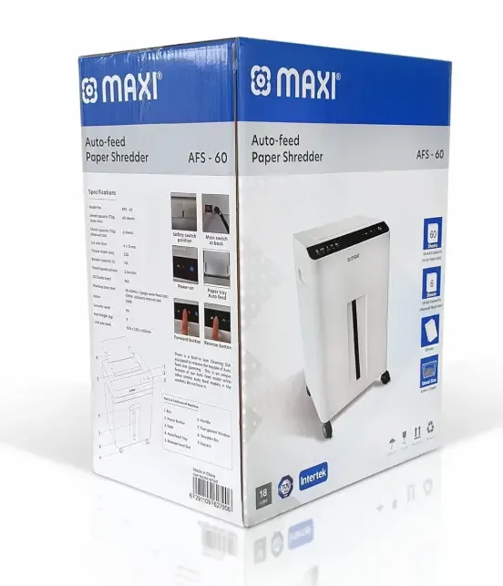 Maxi Paper Shreder Auto Feed AFS 60 Shred 60 Sheets- Imashini ica Impapuro