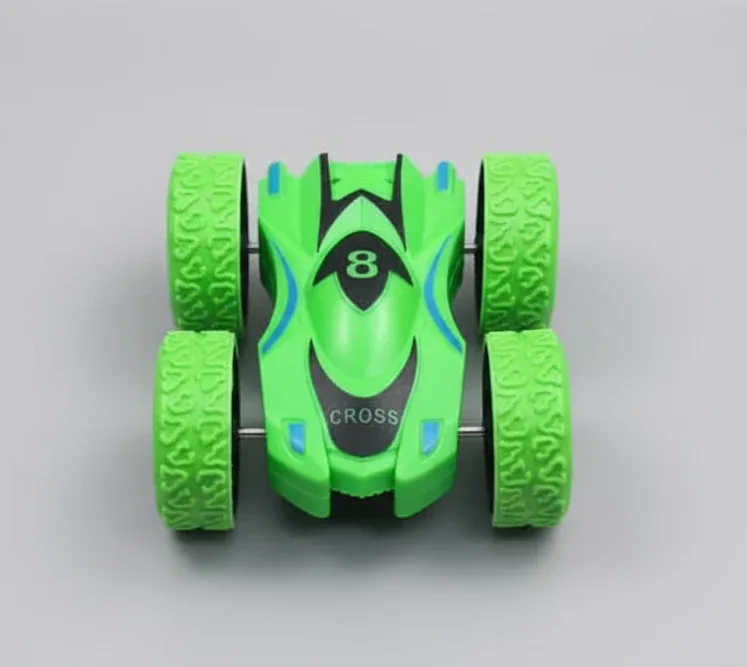 Green RC Stunt Car – 4WD Remote Control Vehicle with 360° Spins & Flips