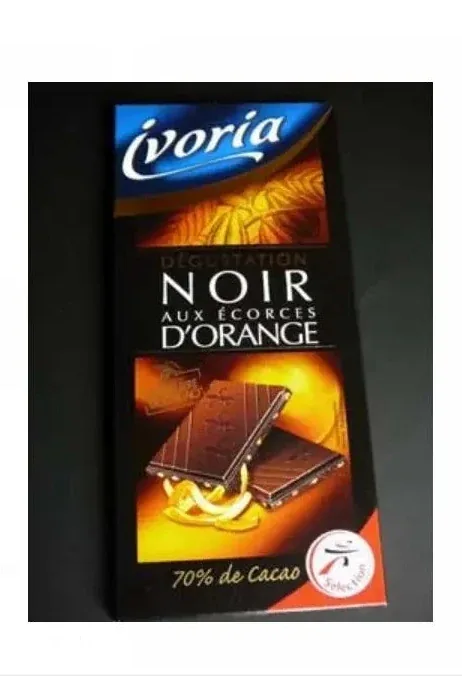 Ivoria Noir Ecorces d'Orange 200g