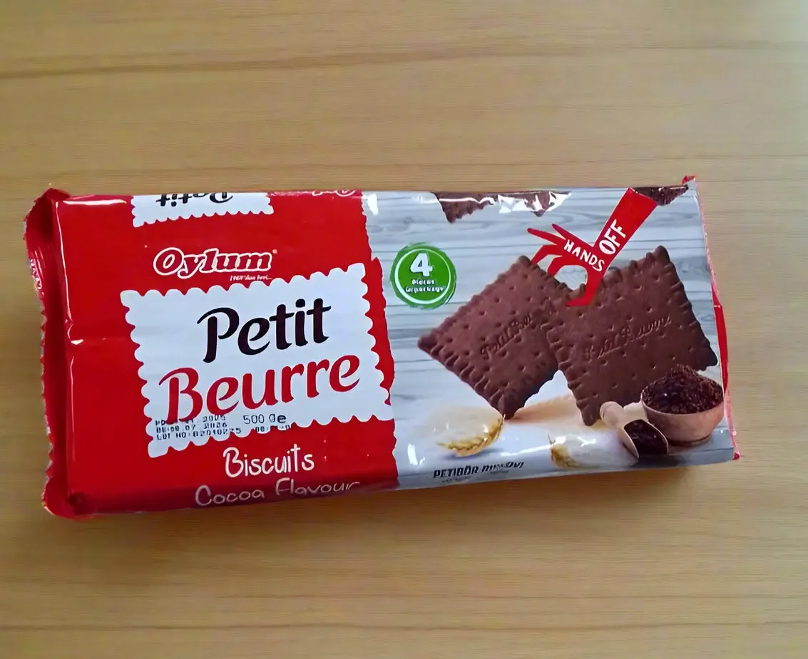 Oylum Petit Beurre Biscuits Cocoa Flavour 500g