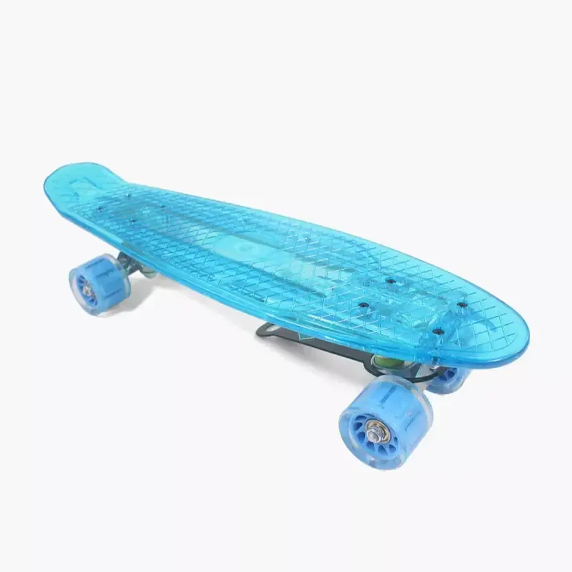 Transparent Blue Cruiser Skateboard