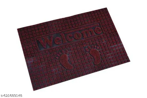 Welcome Doormat with Footprint Design