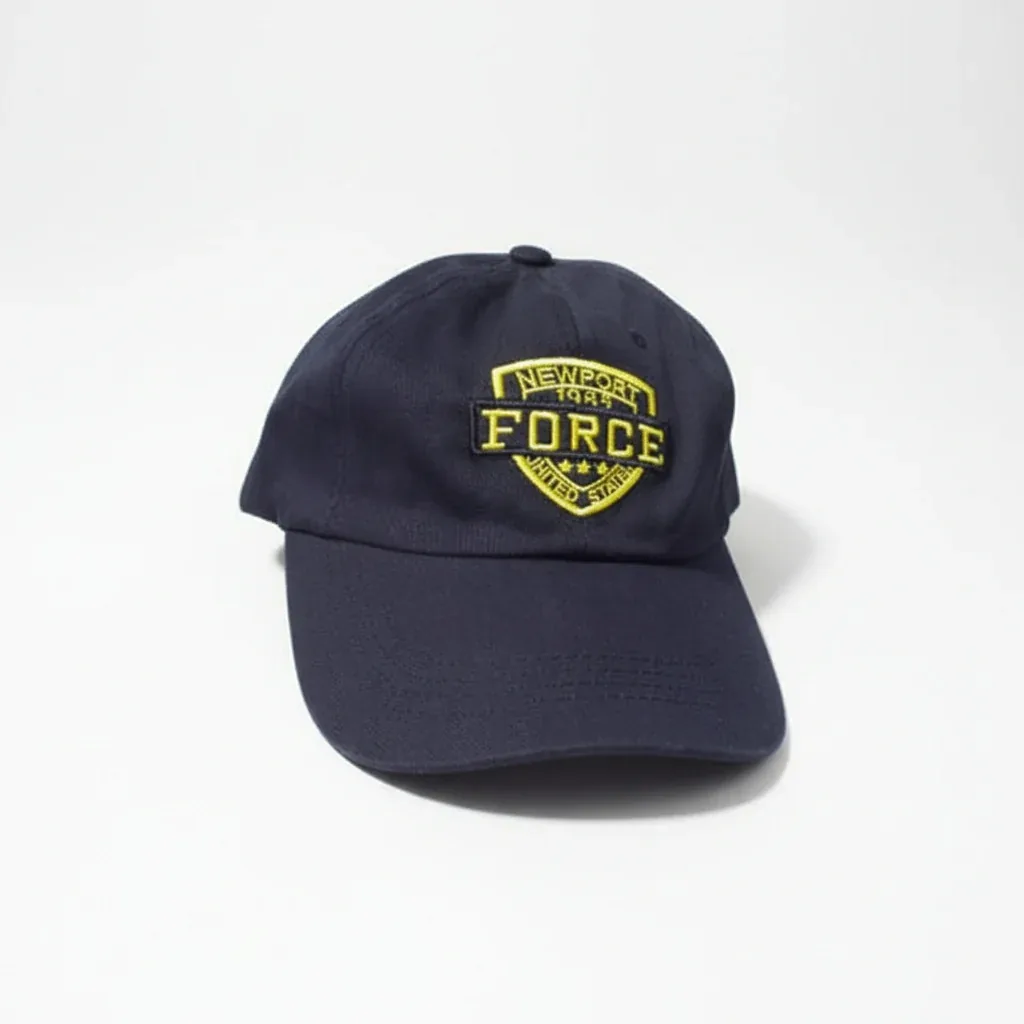 Black New York Force 1985 Adjustable Baseball Cap – Classic USA Style