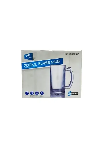 G-DRAGE 700ML Glass Mug (2 Pieces)