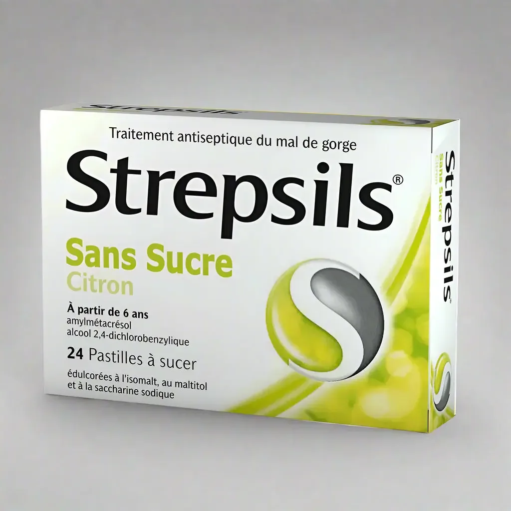 Strepsils Sans Sucre Citron Sugar-Free Lemon