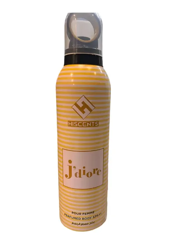 Hiscents J'Diore perfumed body spray for women 200ml