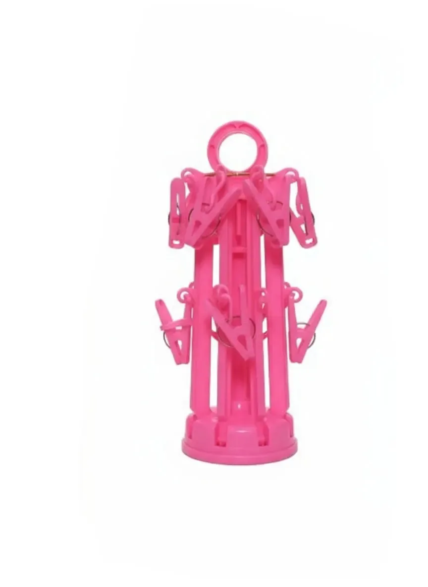 Hanging Clothes Drying Rack with Clips