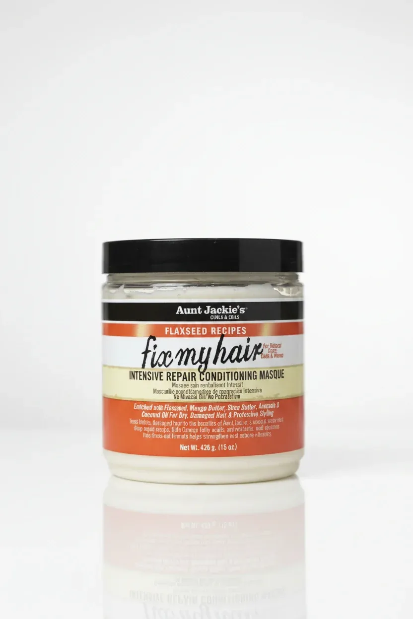Aunt Jackie's Curls Coils Flaxseed Recipes Fix My Hair Intensive Repair Conditioning Masque