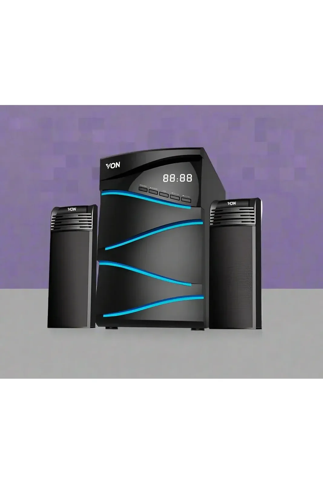 VON 2.1 Channel Subwoofer – 100W RMS Bluetooth & USB