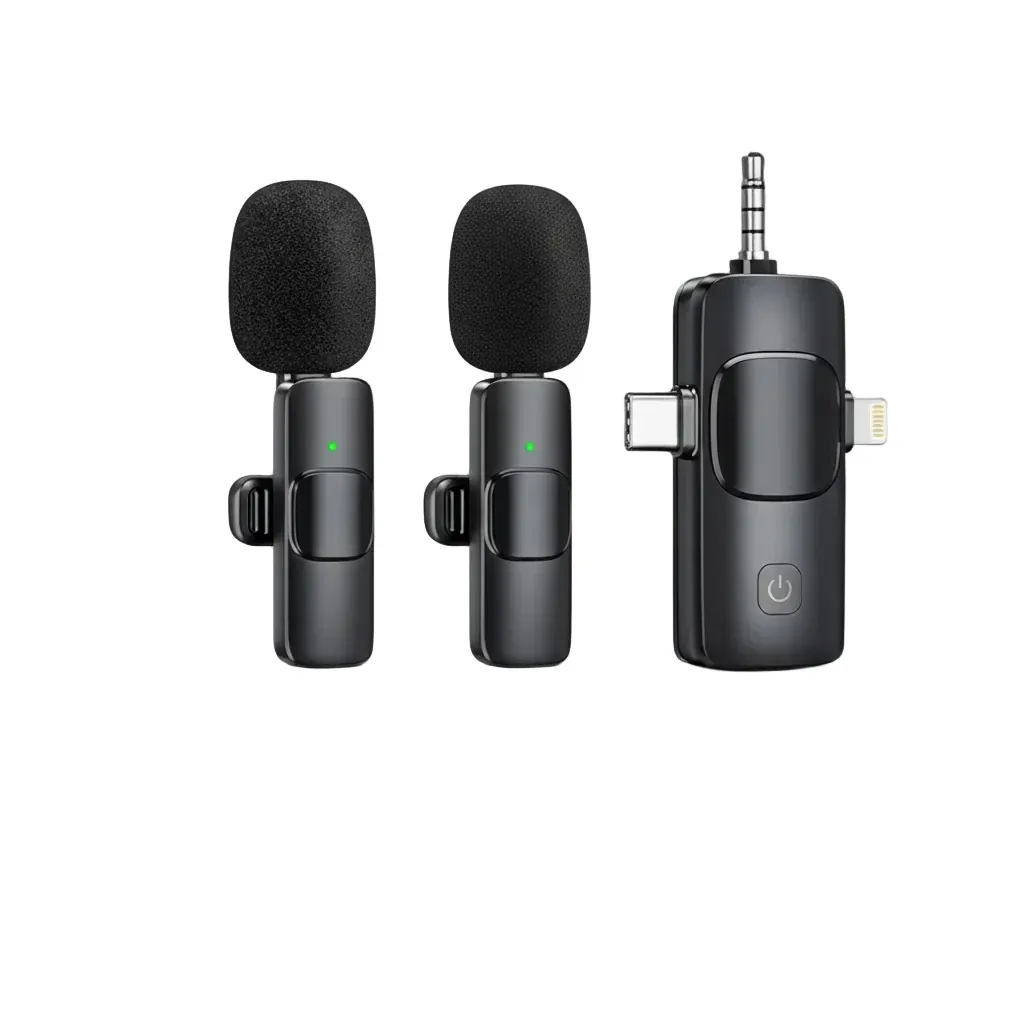 3-in-1 Wireless Lavalier Microphone