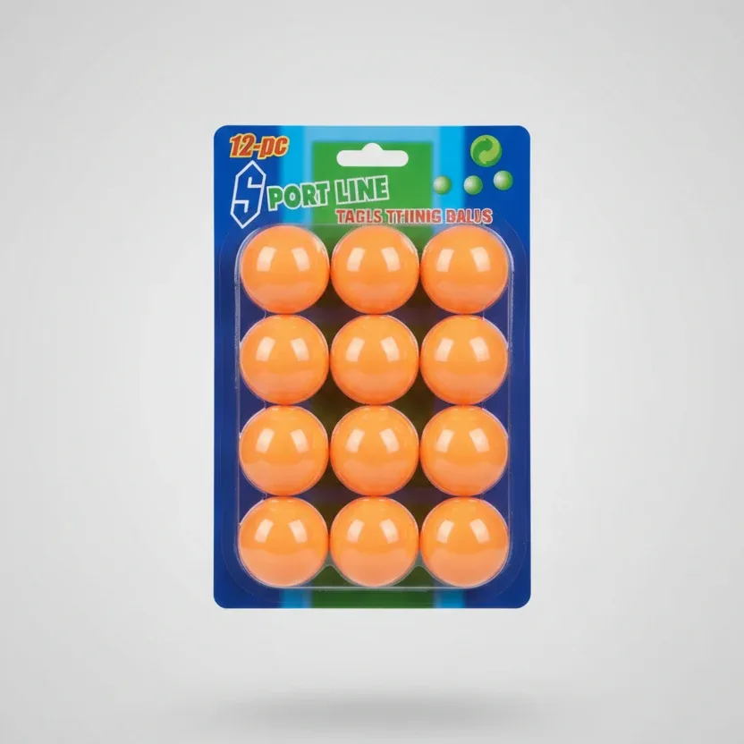 Sport Line Table Tennis Balls - 12-Piece Pack (Orange)