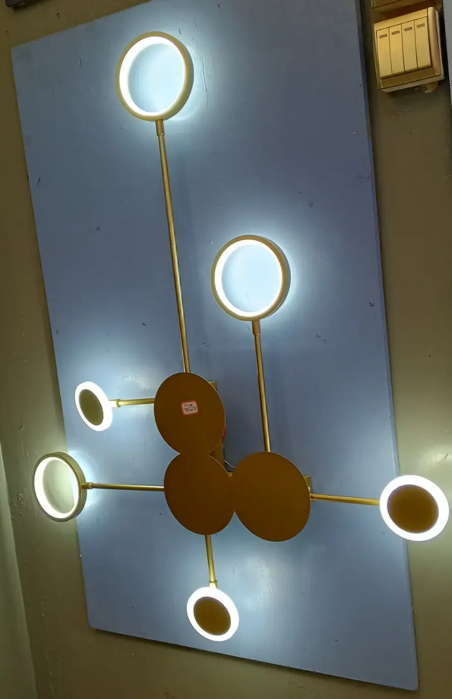 Gold Wall-Mounted Light Fixture