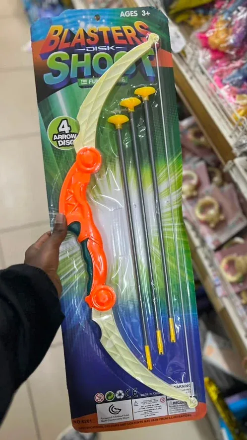 Blasters Disk Shoot Toy Bow and Arrow Set