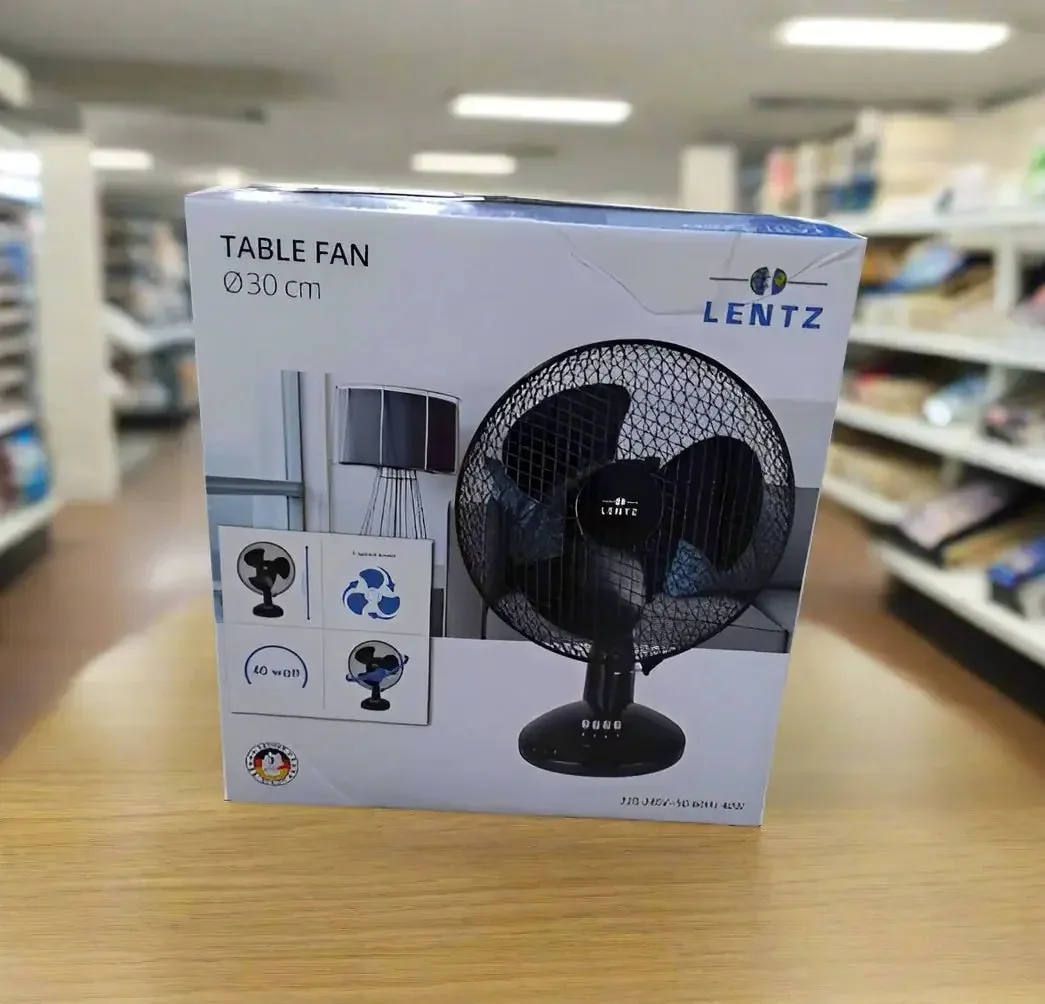 Lentz Table Fan 30cm  Watt 40