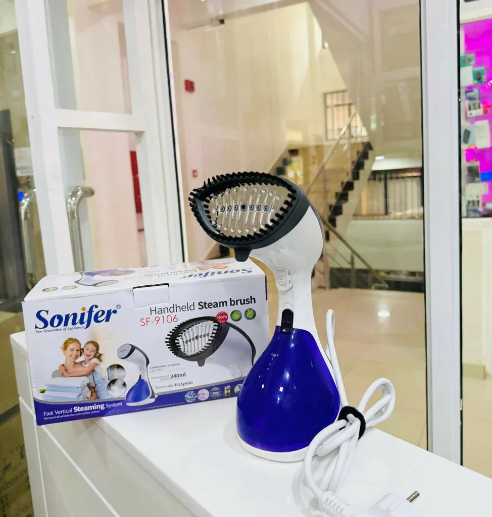 Sonifer SF-9106 Handheld Garment Steam Brush – Fast Vertical Steamer, 240ml Water Tank