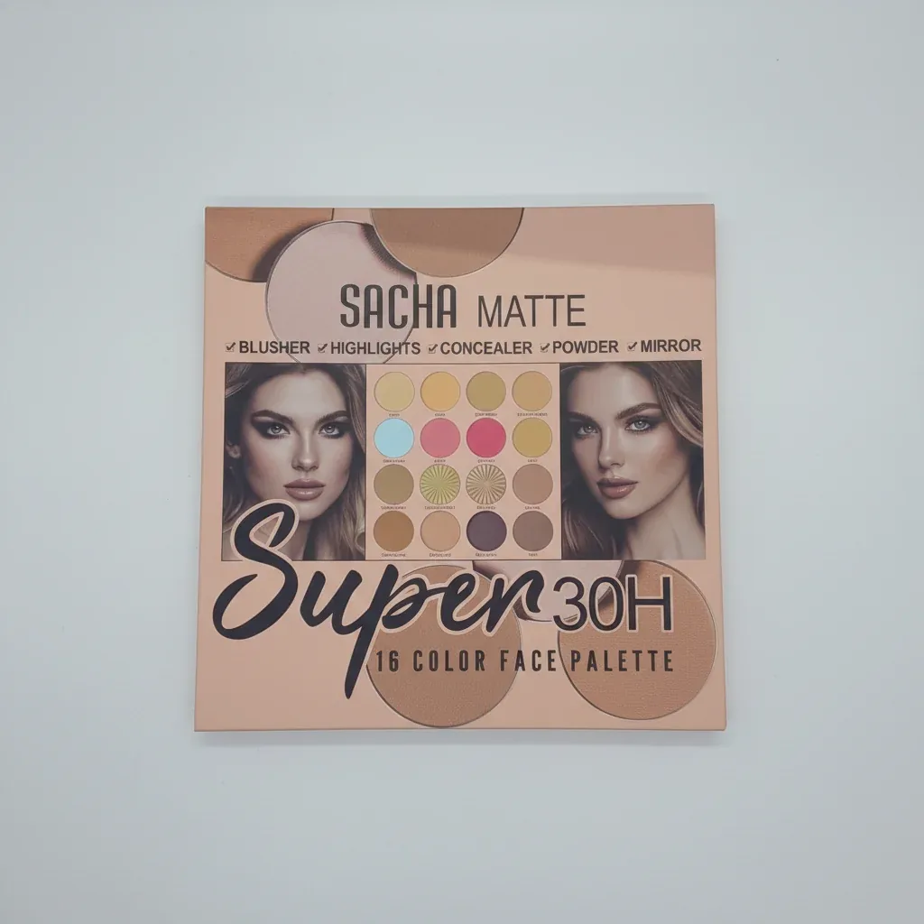 Sacha Matte Super 30H 16 Color Face Palette