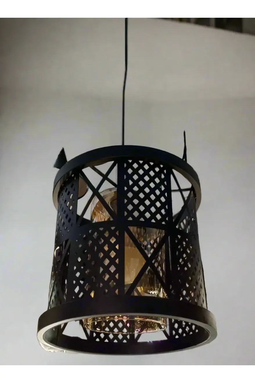 Black Metal Pendant Light